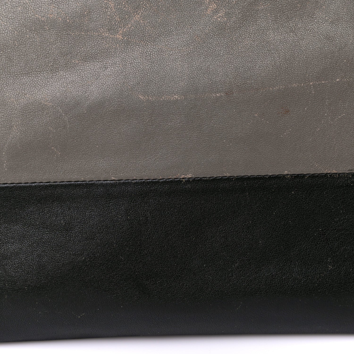 Celine Smooth Lambskin Bi-Color Solo Clutch Pouch Army Green 30 of 32