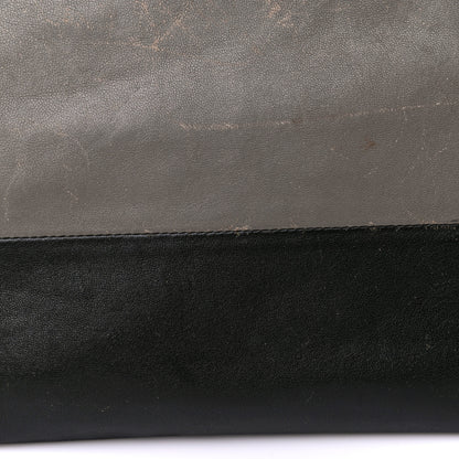 Celine Smooth Lambskin Bi-Color Solo Clutch Pouch Army Green 30 of 32