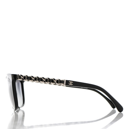Chanel Cat Eye Chain Polarized Sunglasses 5260-Q Black 3 of 10