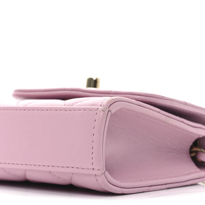 Chanel Lambskin Quilted Mini Trendy CC Clutch With Chain Pink 9 of 10