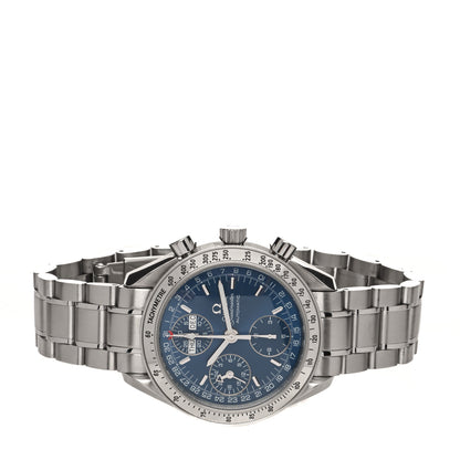 Omega Stainless Steel 39mm Speedmaster Triple Calendar Chronograph Automatic Watch Blue 3523.80 2 of 5