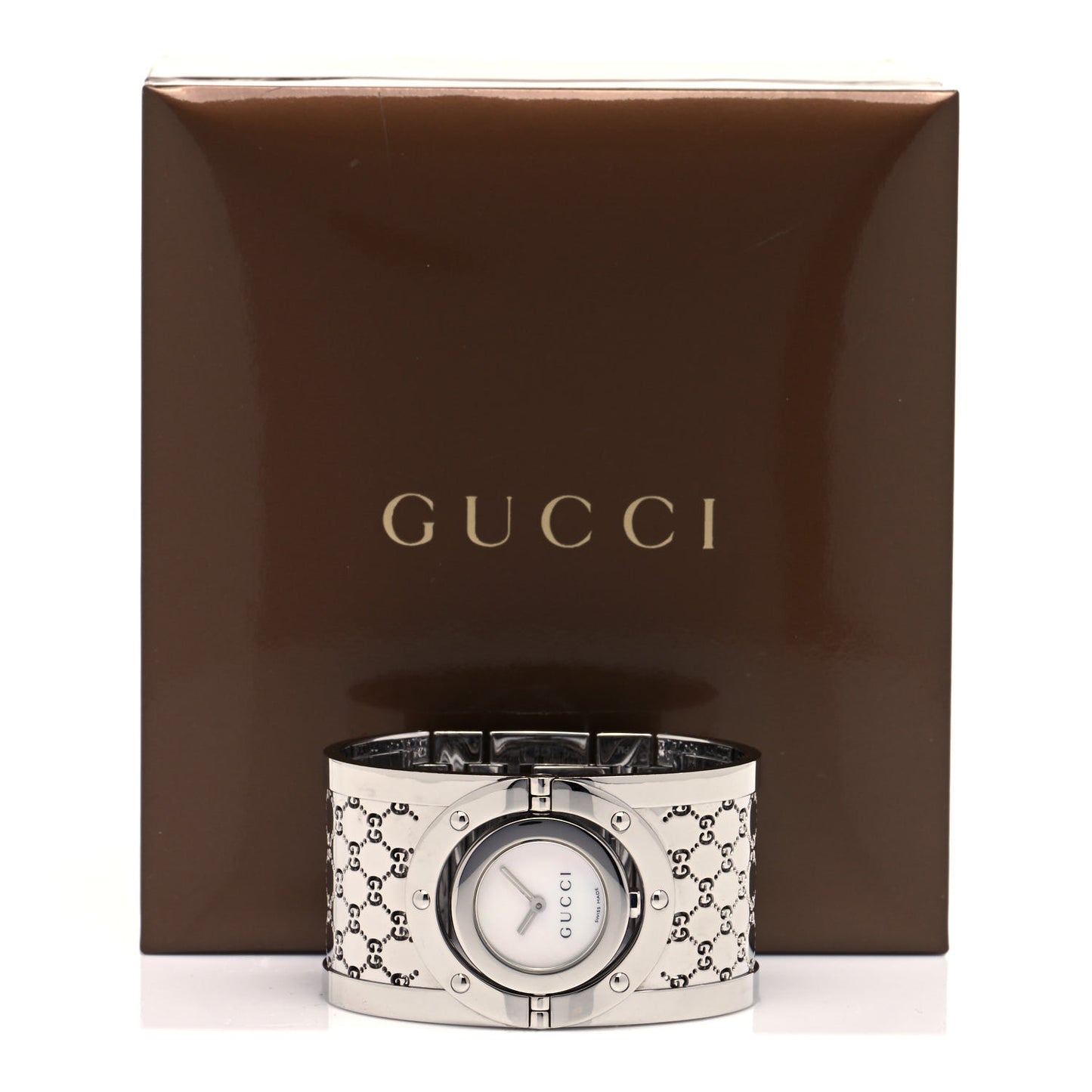 Stainless Steel Mother of Pearl 33mm Twirl Quartz Watch