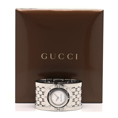 Gucci Stainless Steel Mother of Pearl 33mm Twirl Quartz Watch 5 of 5