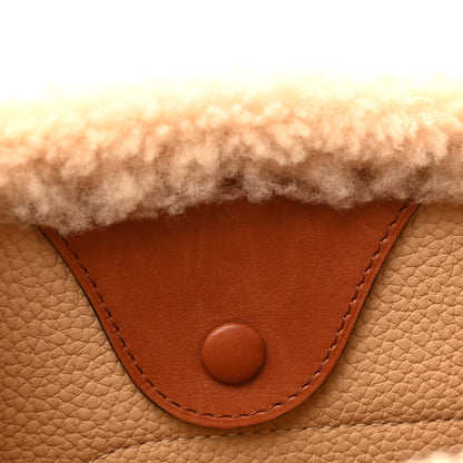 Delvaux Teddy Calfskin Mini Pin Daily Surpique Bucket Natural 10 of 10