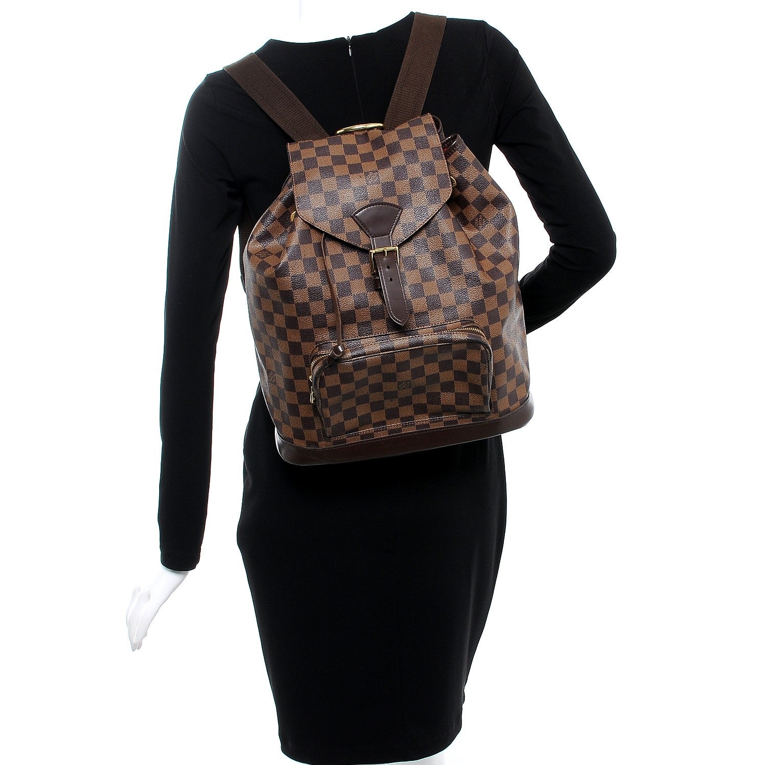 Louis Vuitton Damier Ebene Montsouris GM Backpack 2 of 18