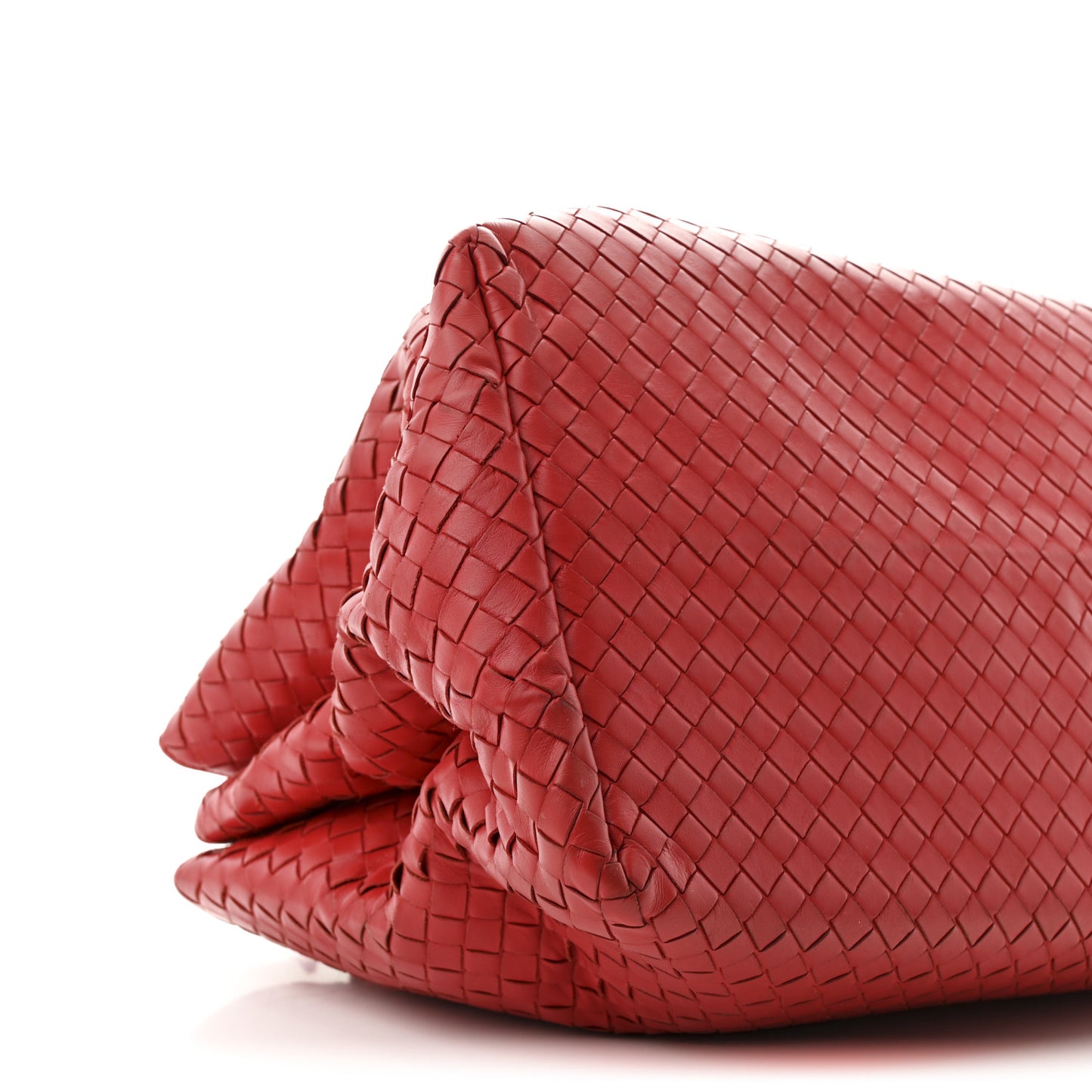 Light Calf Intrecciato Medium Roma Fraise