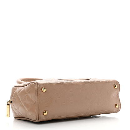 Chanel Caviar Quilted Small Bowler Beige 4 of 17