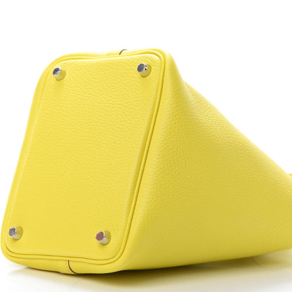 Hermes Taurillon Clemence Picotin Lock 18 PM Lime 10 of 11