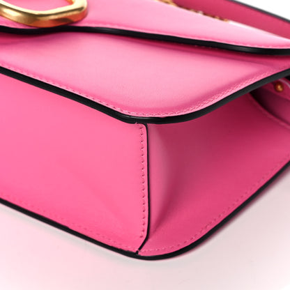 Valentino Garavani Calfskin Vlogo Loco Shoulder Bag Feminine Pink 10 of 12