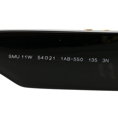 Miu Miu Acetate Oval Glimpse Sunglasses SMU11W Black 5 of 7