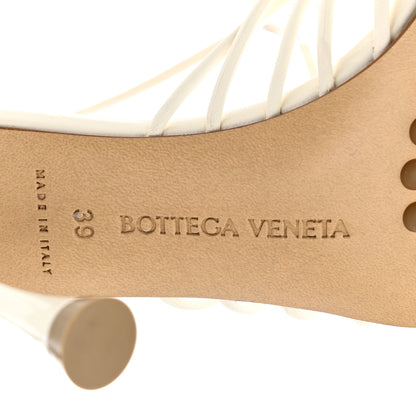 Bottega Veneta Nappa Dot Ankle Tie Sandals 39 White 6 of 8
