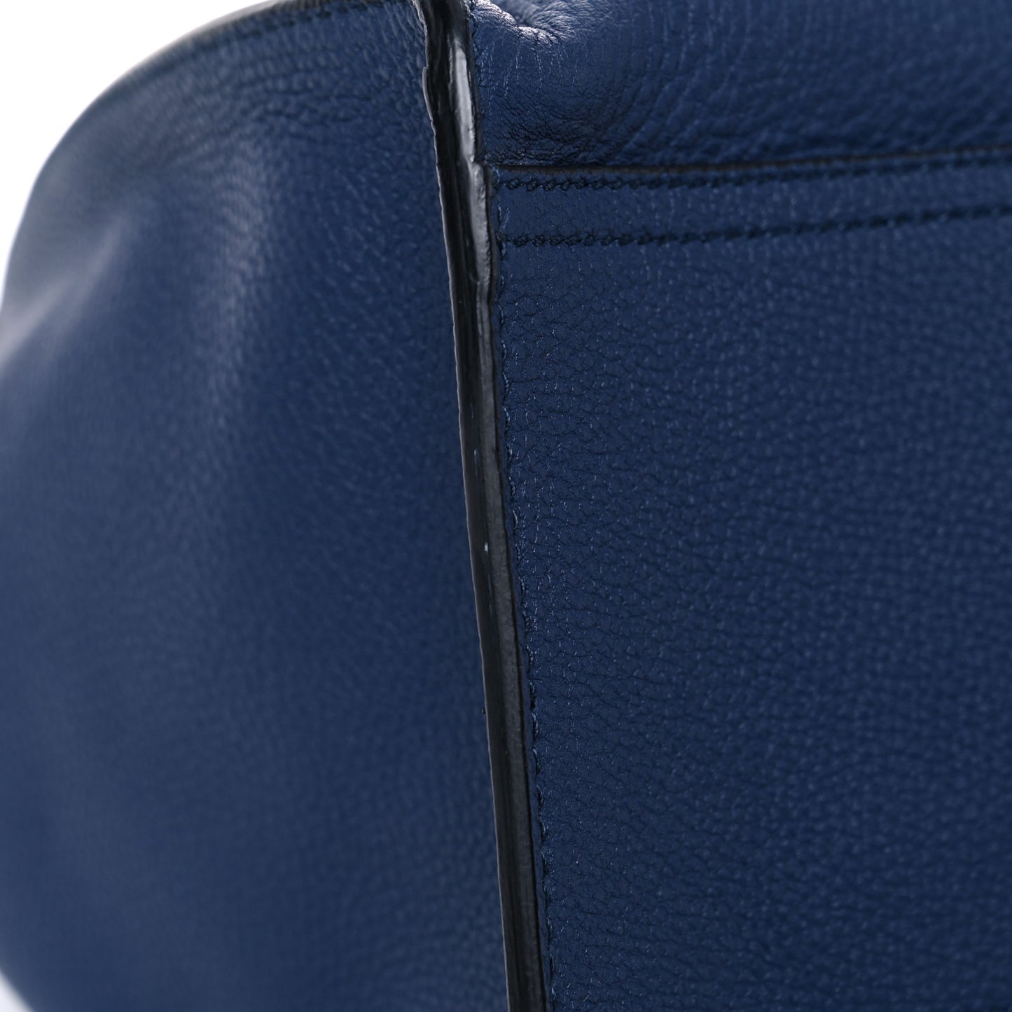 Soft Calfskin Medium Jackie Top Handle Bag Classic Blue Marine
