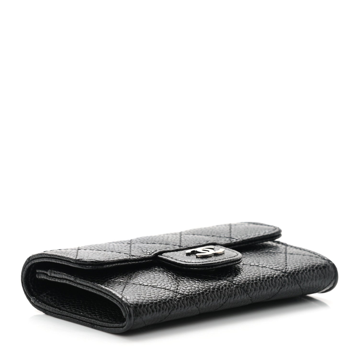 Chanel Caviar Quilted Flap Card Holder Black 4 of 9