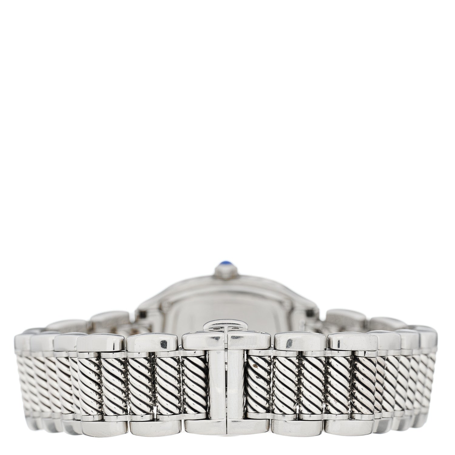David Yurman Stainless Steel Diamond Bezel Mother of Pearl 25mm Thoroughbred Quartz Watch 3 of 5