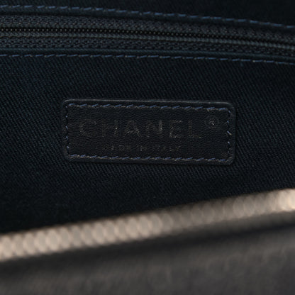 Chanel Denim Deauville Bowling Bag Dark Blue 6 of 9