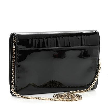Christian Dior Patent 30 Montaigne Pouch Black 3 of 9