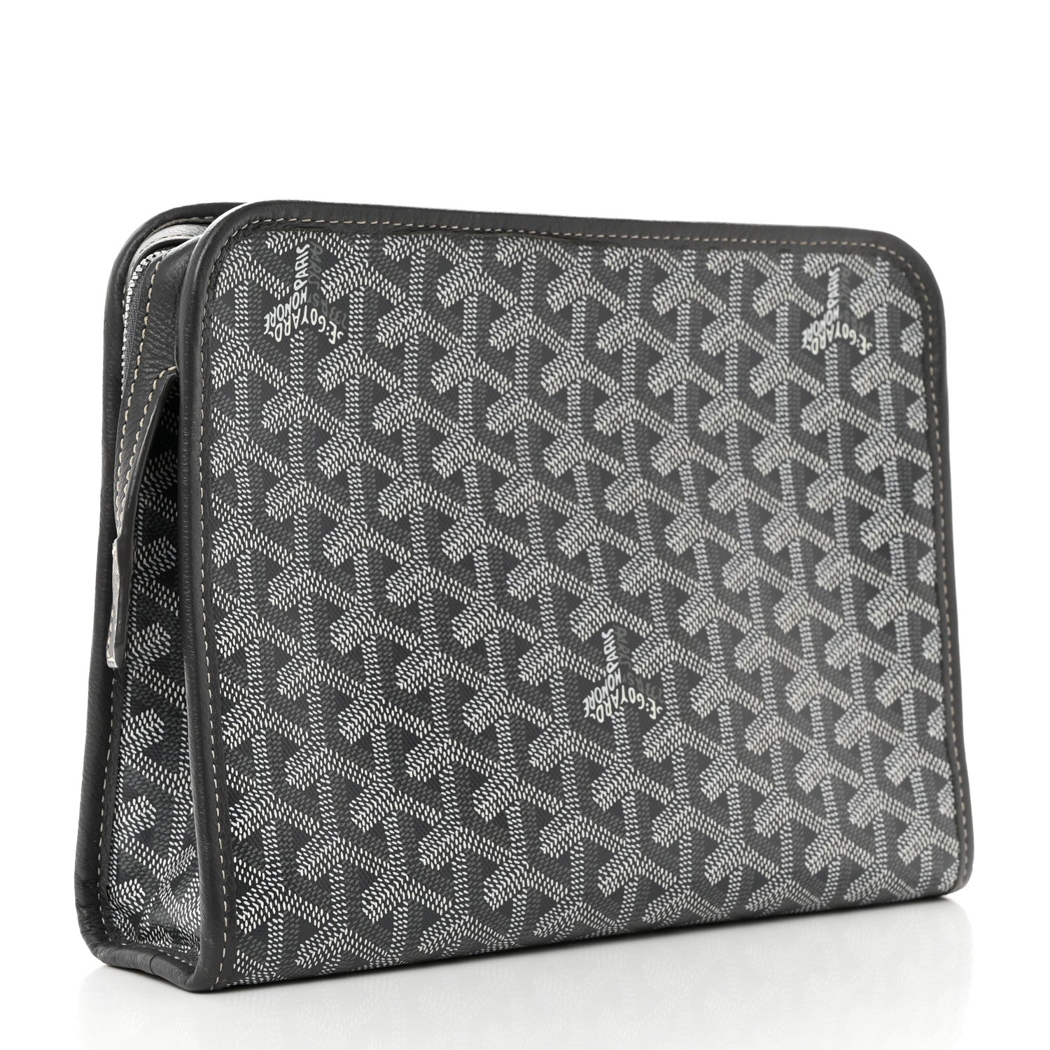 Goyard Goyardine Jouvence MM Toiletry Pouch Grey 3 of 10