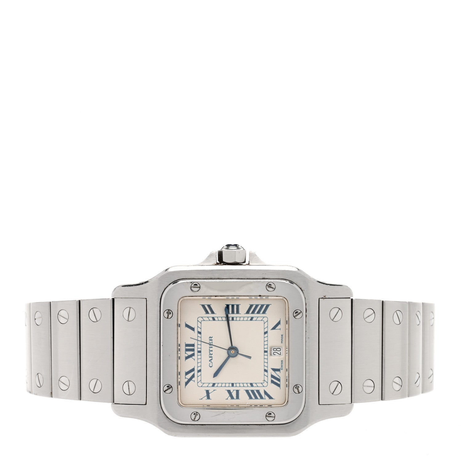 Cartier Stainless Steel 29mm Santos De Cartier Galbee Quartz Watch 2 of 4