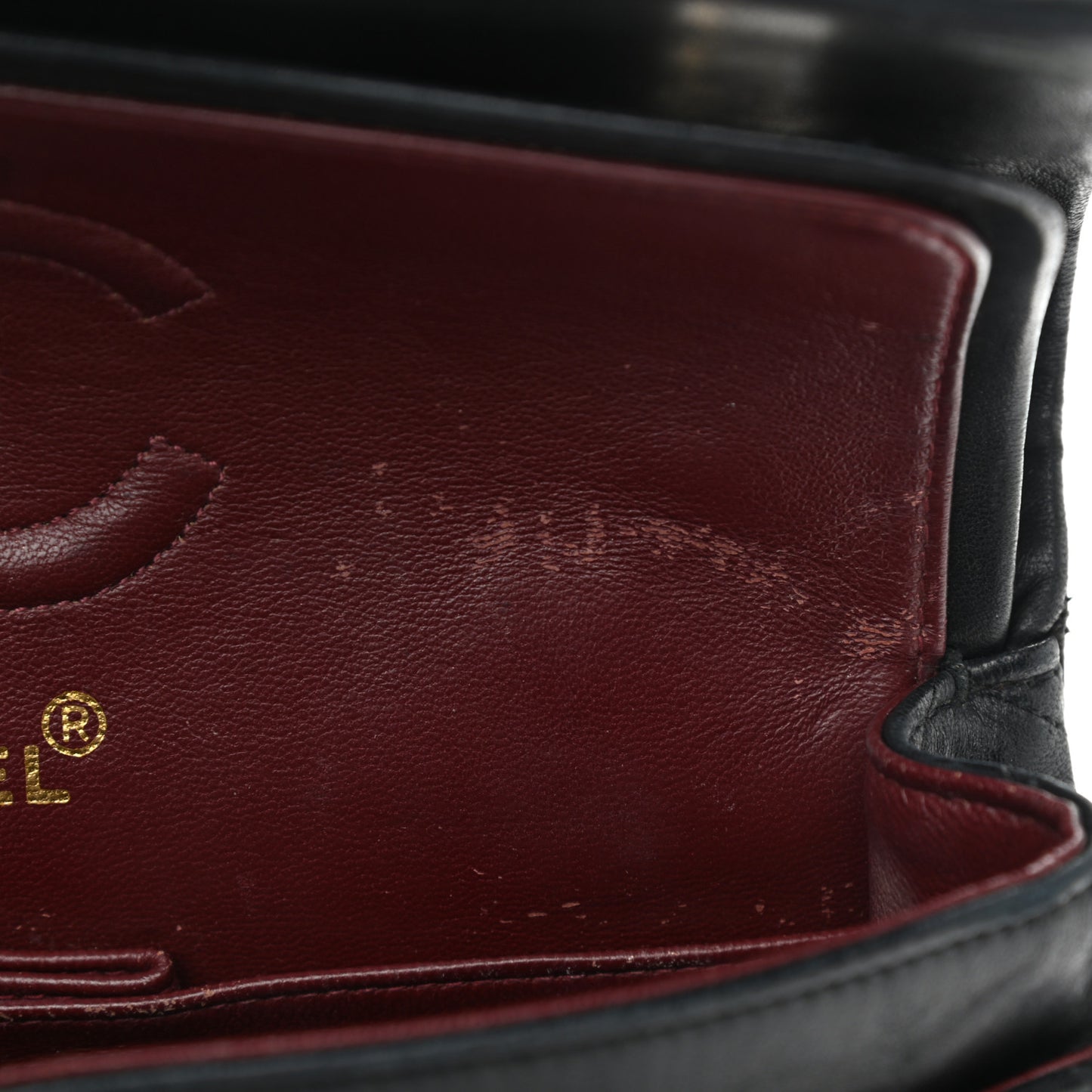 Lambskin Quilted Small Double Flap Black