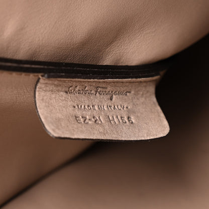 Salvatore Ferragamo Suede Minerva Hobo Taupe 8 of 11