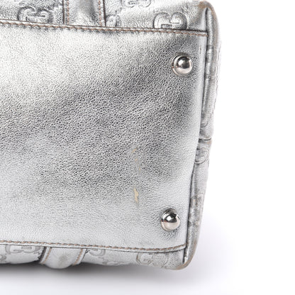 Gucci Guccissima Medium Britt Tote Silver 10 of 16