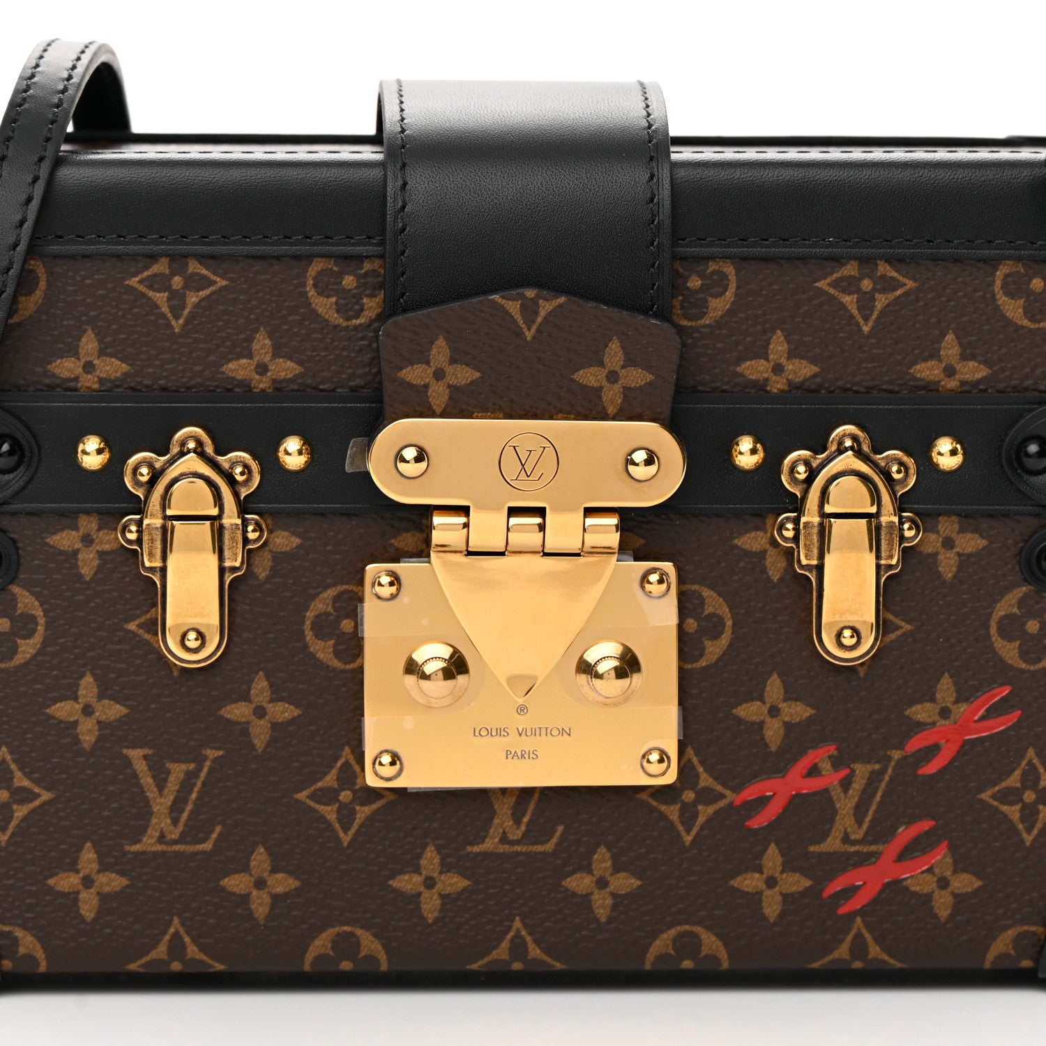 Louis Vuitton Monogram Petite Malle Black 7 of 10