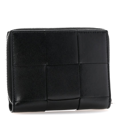 Bottega Veneta Calfskin Maxi Intreccio Zip Around Wallet Black 3 of 10