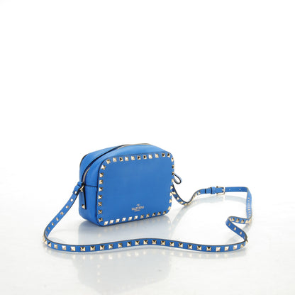 Valentino Garavani Calfskin Rockstud Camera Crossbody Bag Light Sapphire 3 of 6