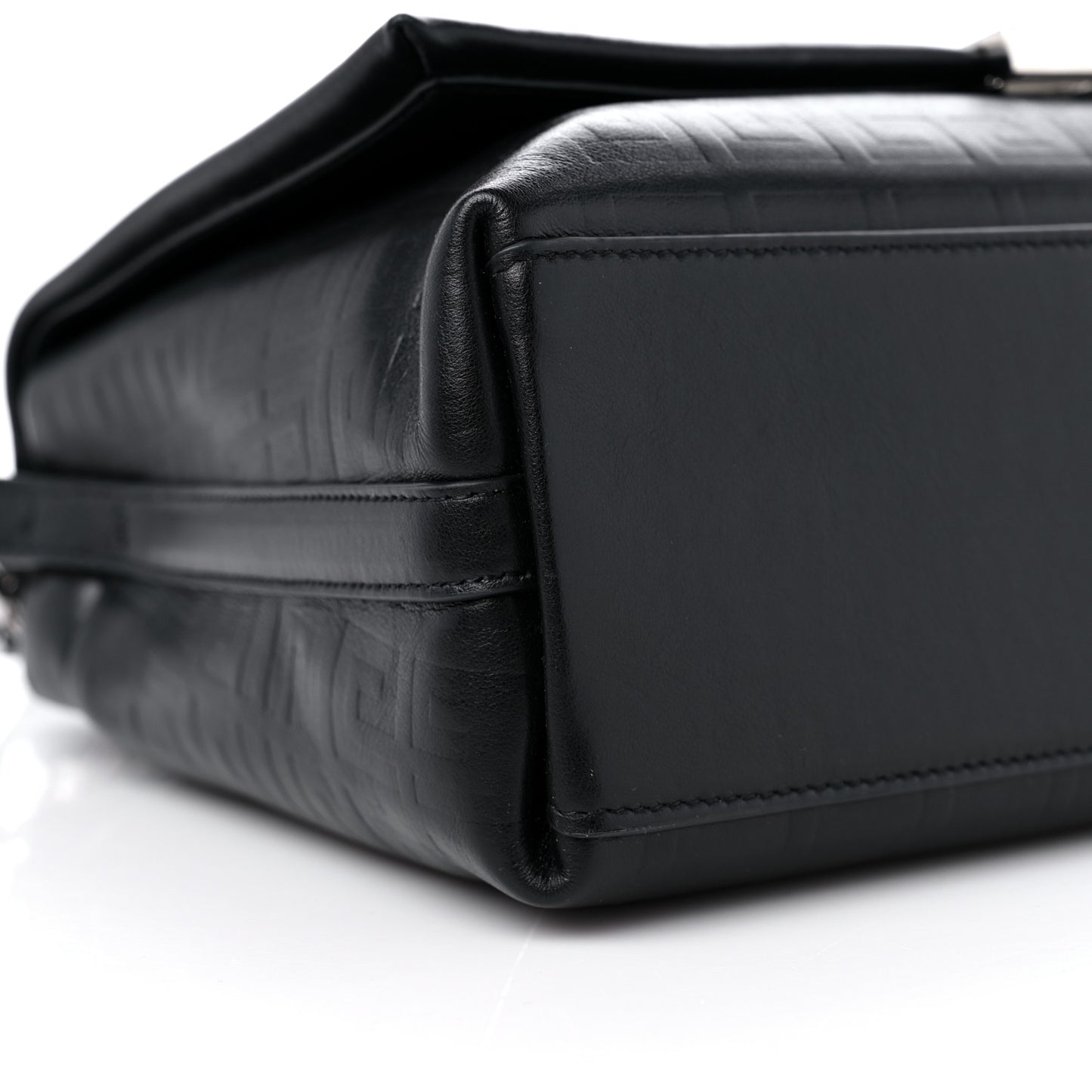 Soft Calfskin 4G Embossed Medium Shoulder Bag Black