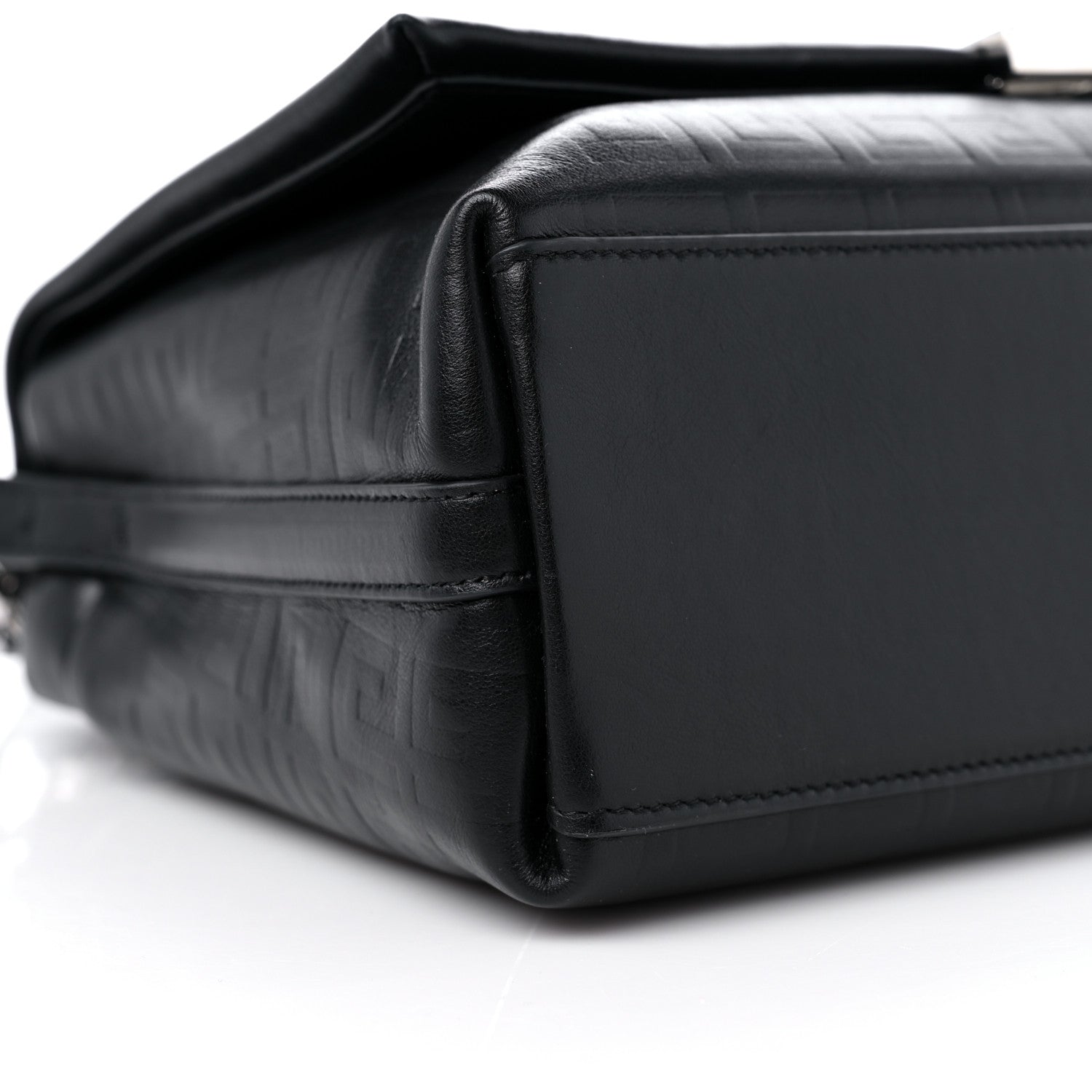 Givenchy Soft Calfskin 4G Embossed Medium Shoulder Bag Black 7 of 8