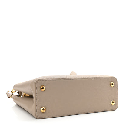 Louis Vuitton Taurillon Studded Sol Capucines PM Galet 4 of 9