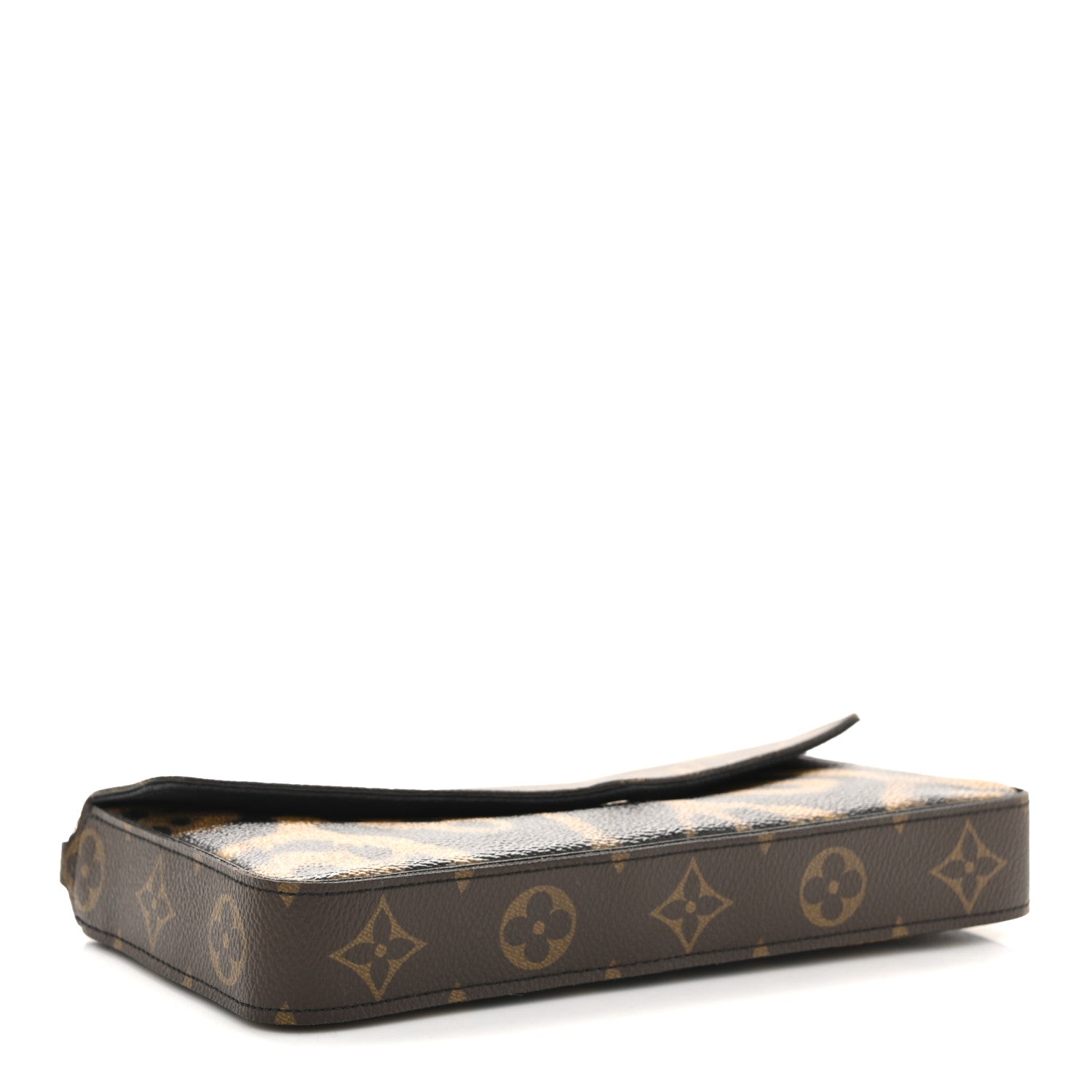 Louis Vuitton Monogram Animal Print Pochette Felicie Chain Wallet 5 of 15