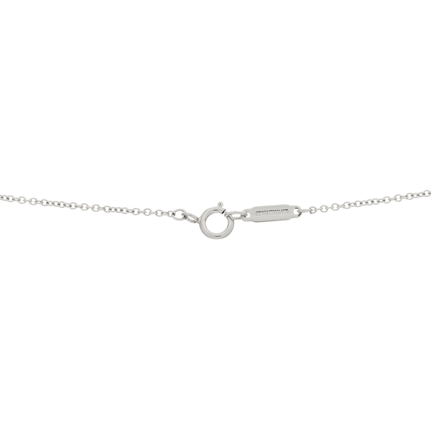 Platinum Diamond Small Heart Pendant Necklace