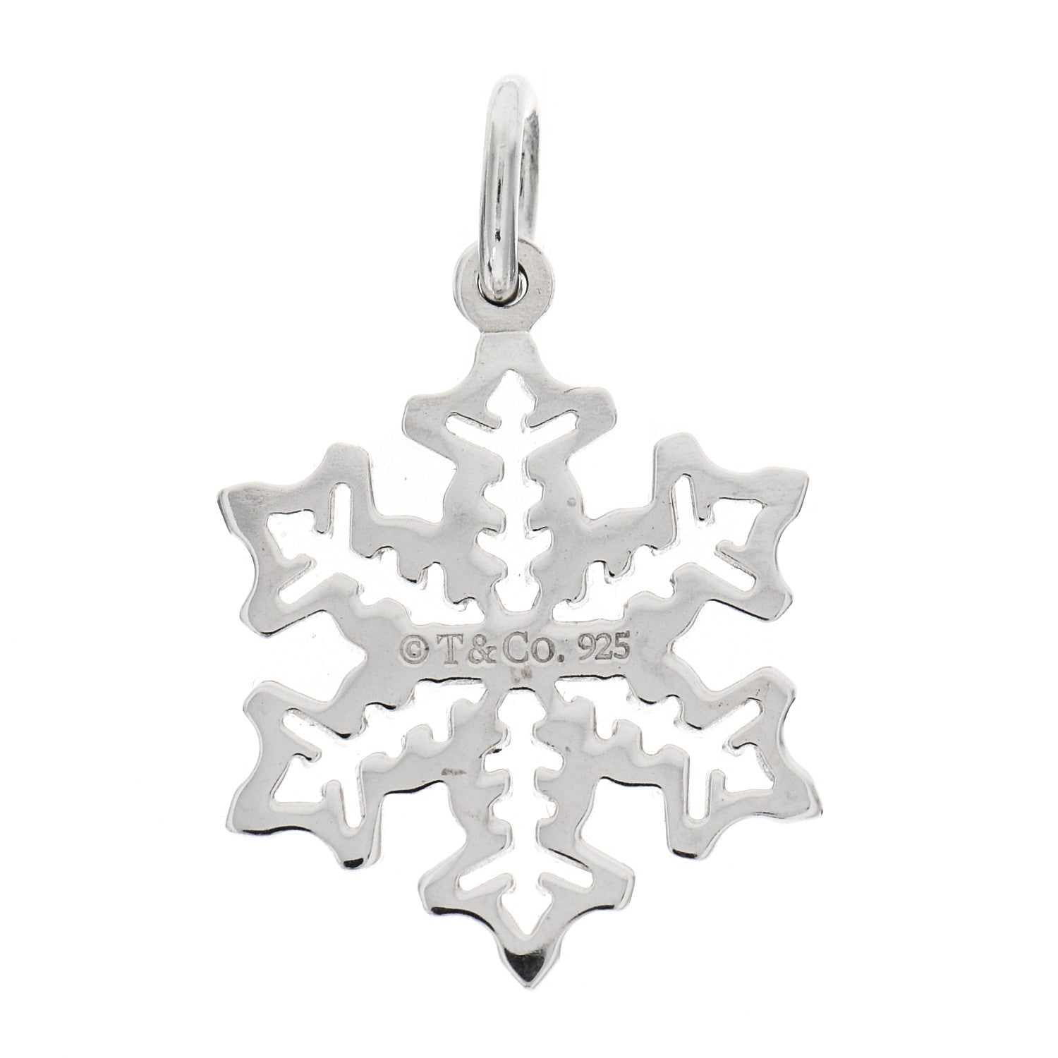 Tiffany Sterling Silver Small Snowflake Charm 3 of 4