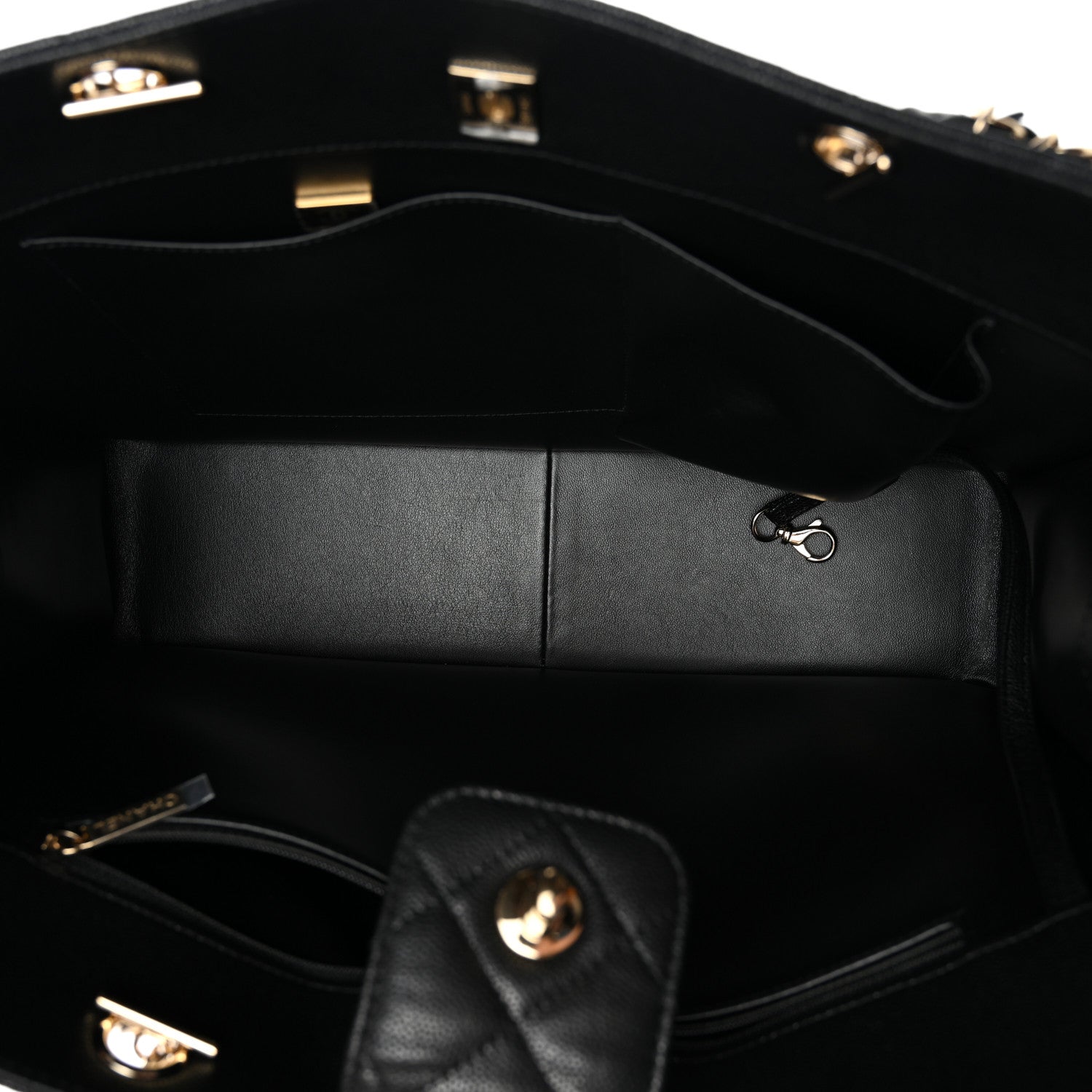 Chanel Caviar Quilted Large Shopping Tote Black 5 of 10