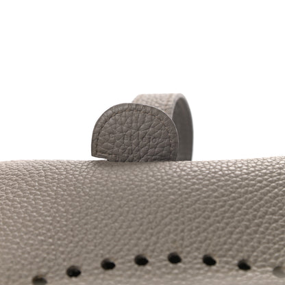 Hermes Taurillon Clemence Evelyne III GM Etain 7 of 10