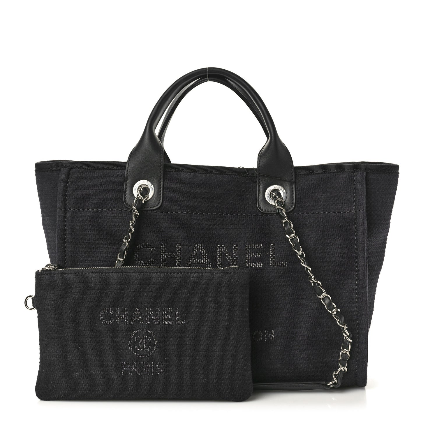 Mixed Fibers Small Deauville Tote Black
