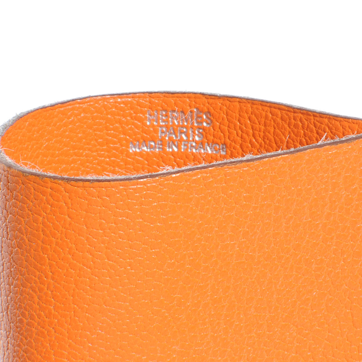 Hermes Chevre Miro Eyeglass Case Orange 6 of 7