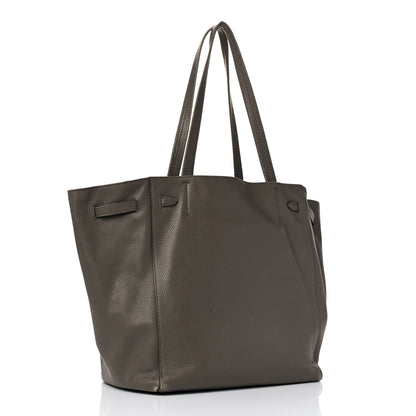 Celine Soft Grained Calfskin Small Belt Cabas Phantom Taupe 3 of 27