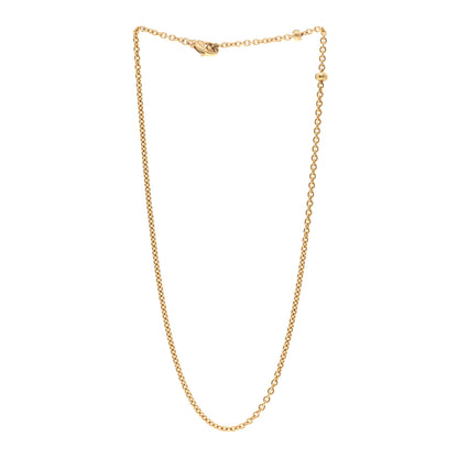 Bulgari 18K Yellow Gold 3mm Adjustable Chain Necklace 3 of 4