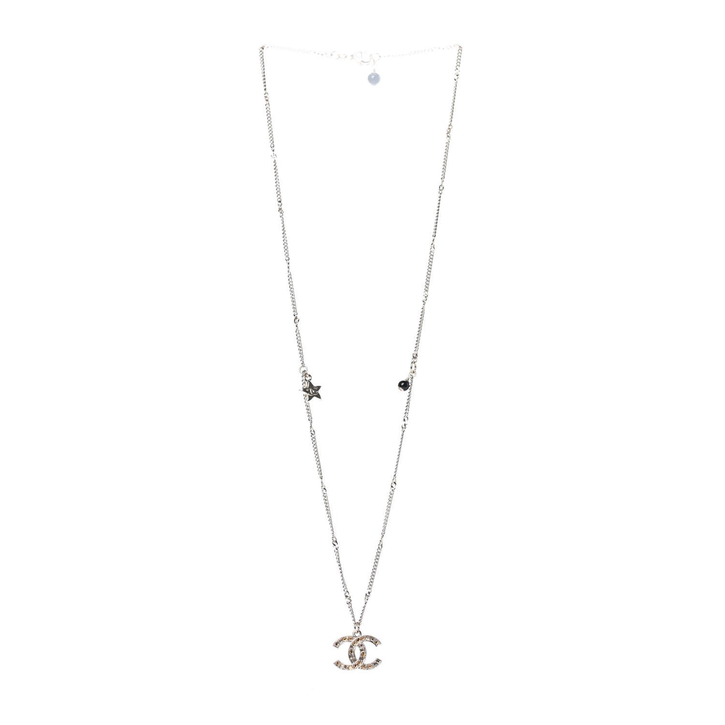 Baguette Crystal CC Starfall Necklace Gold
