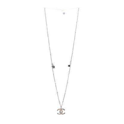Chanel Baguette Crystal CC Starfall Necklace Gold 3 of 5