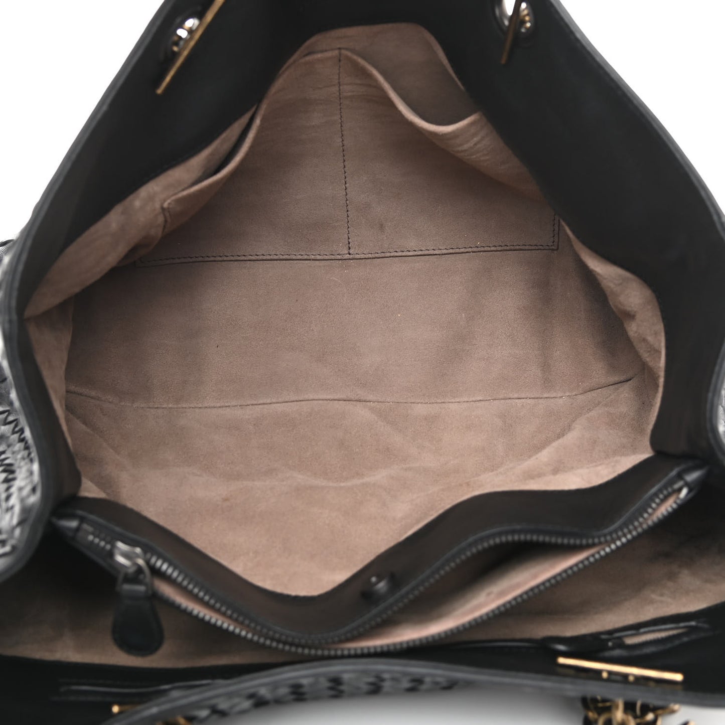 Nappa Intrecciato Large Tote Black