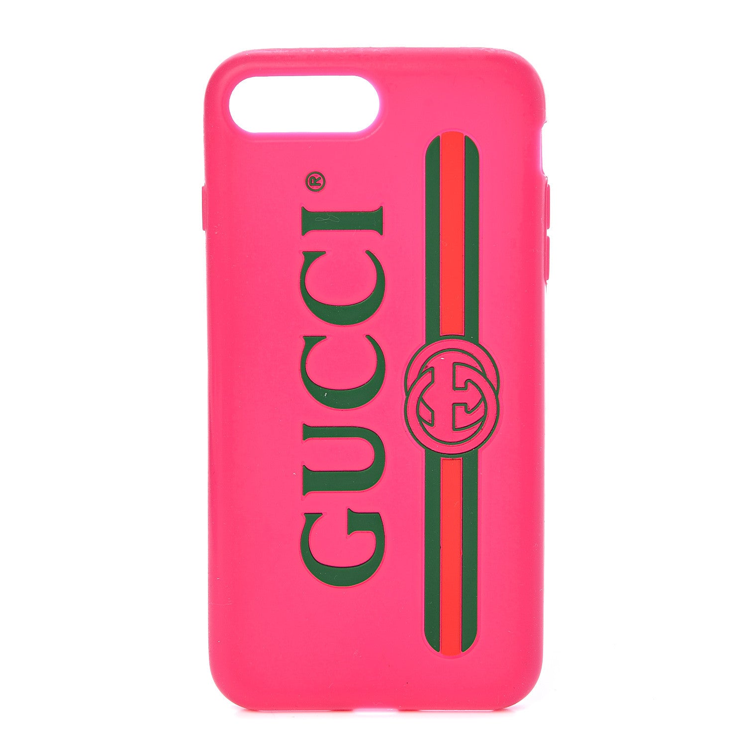 Gucci Rubber Print iPhone 7/8 Plus Case Pink 1 of 6