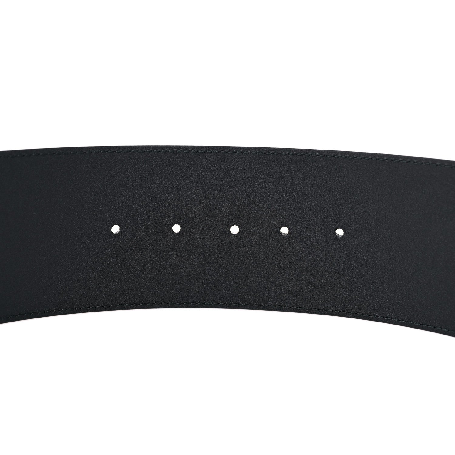 Gucci Moon Calfskin Pearl Double G 70mm Belt 85 34 Black Cream 3 of 4