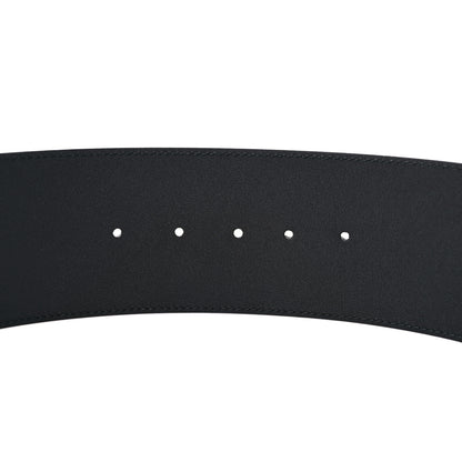 Gucci Moon Calfskin Pearl Double G 70mm Belt 85 34 Black Cream 3 of 4