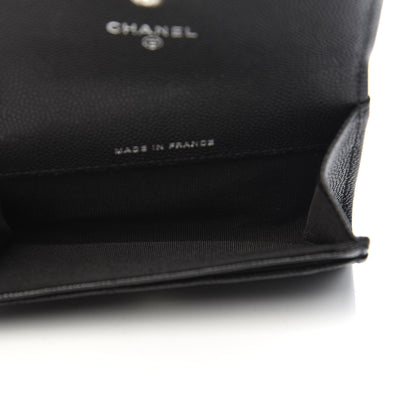 Chanel Caviar Quilted Boy Flap Card Holder Black 5 of 9