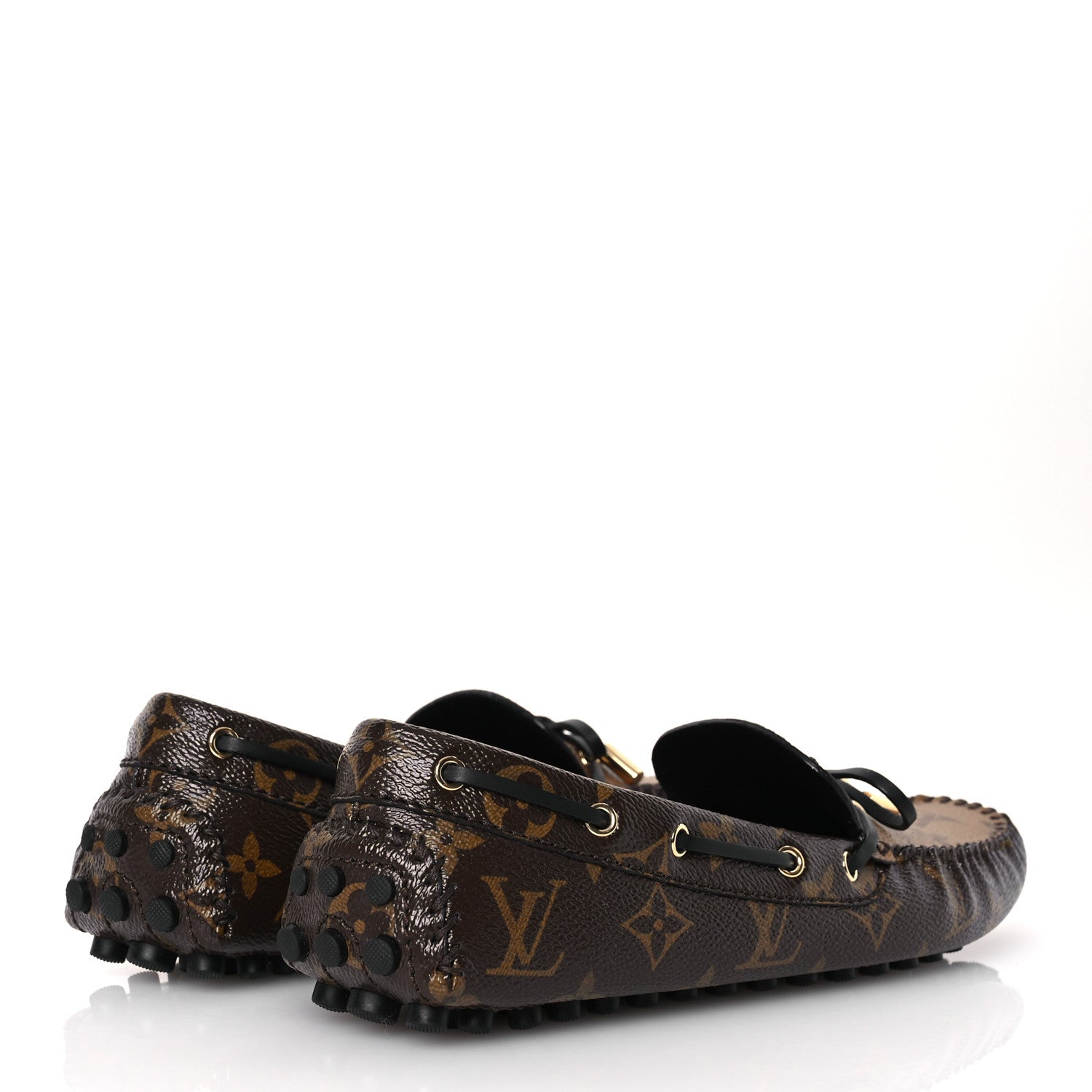 Louis Vuitton Patent Reverse Monogram Gloria Loafers 39 5 of 10