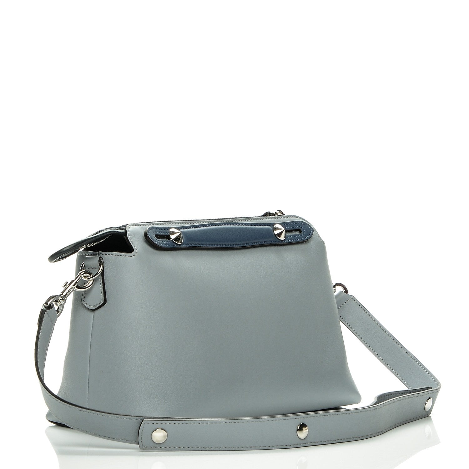Fendi Vitello Dolce 4 Color Medium By The Way Boston Bag Ardesia Fiamma Multicolor 3 of 7