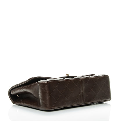 Chanel Lambskin Quilted Jumbo Single Flap Dark Brown 4 of 8